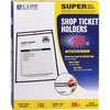 C-Line Products Shop Ticket Holder, Stitched, 8-1/2"x11", 25/BX, Clear Vinyl 25PK CLI46911